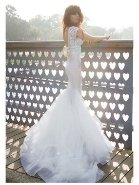 Cream Lace Wedding Dress